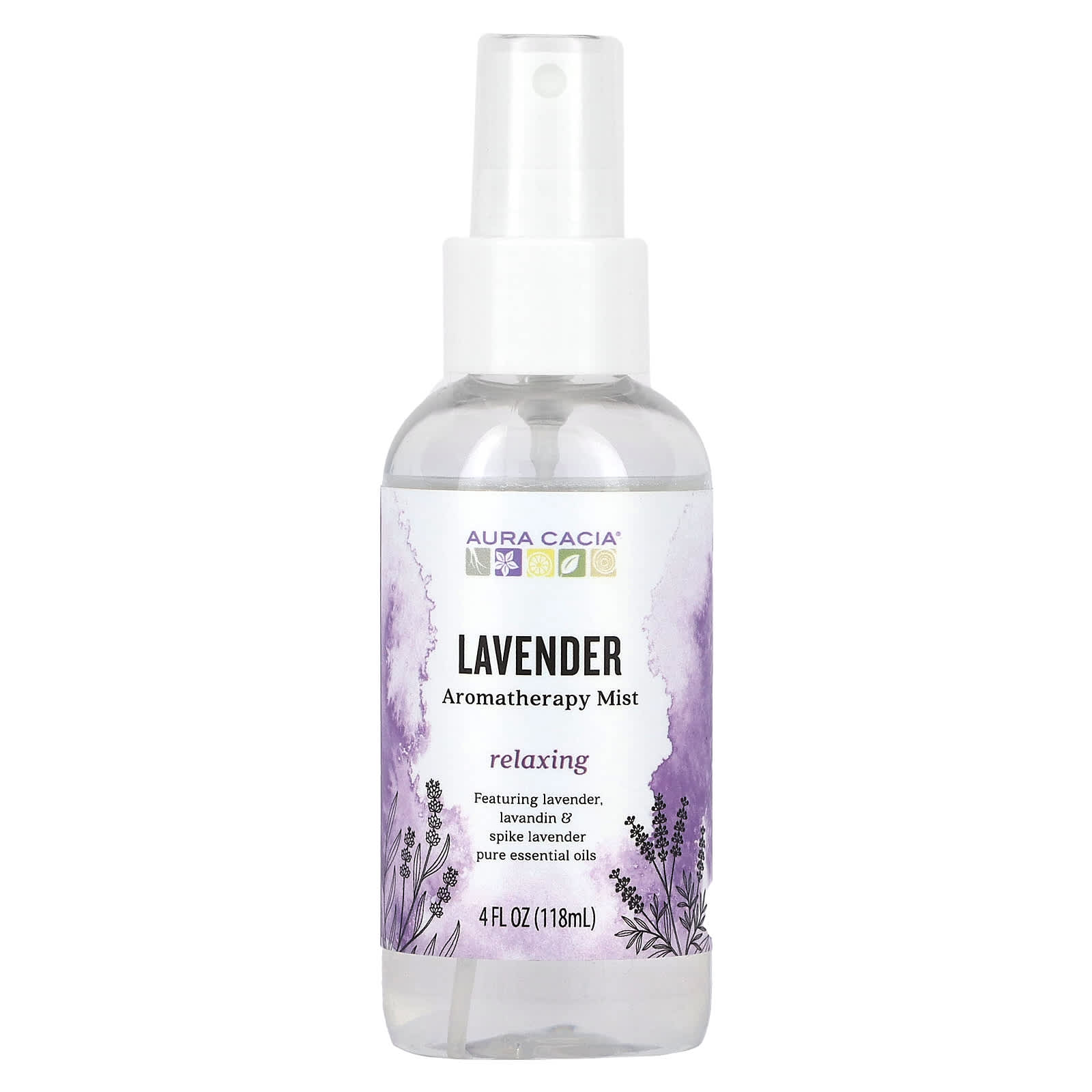 Essential Relaxation with Aura Cacia Lavender Aromatherapy Mist - 4 fl oz - Image 1