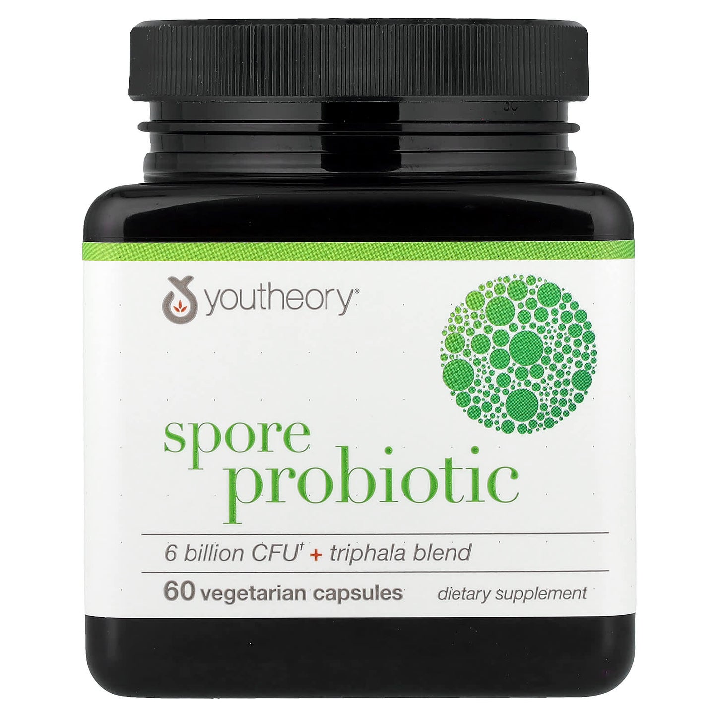 Youtheory, Spore Probiotic + Triphala Blend, 60 Vegetarian Capsules - Image 1