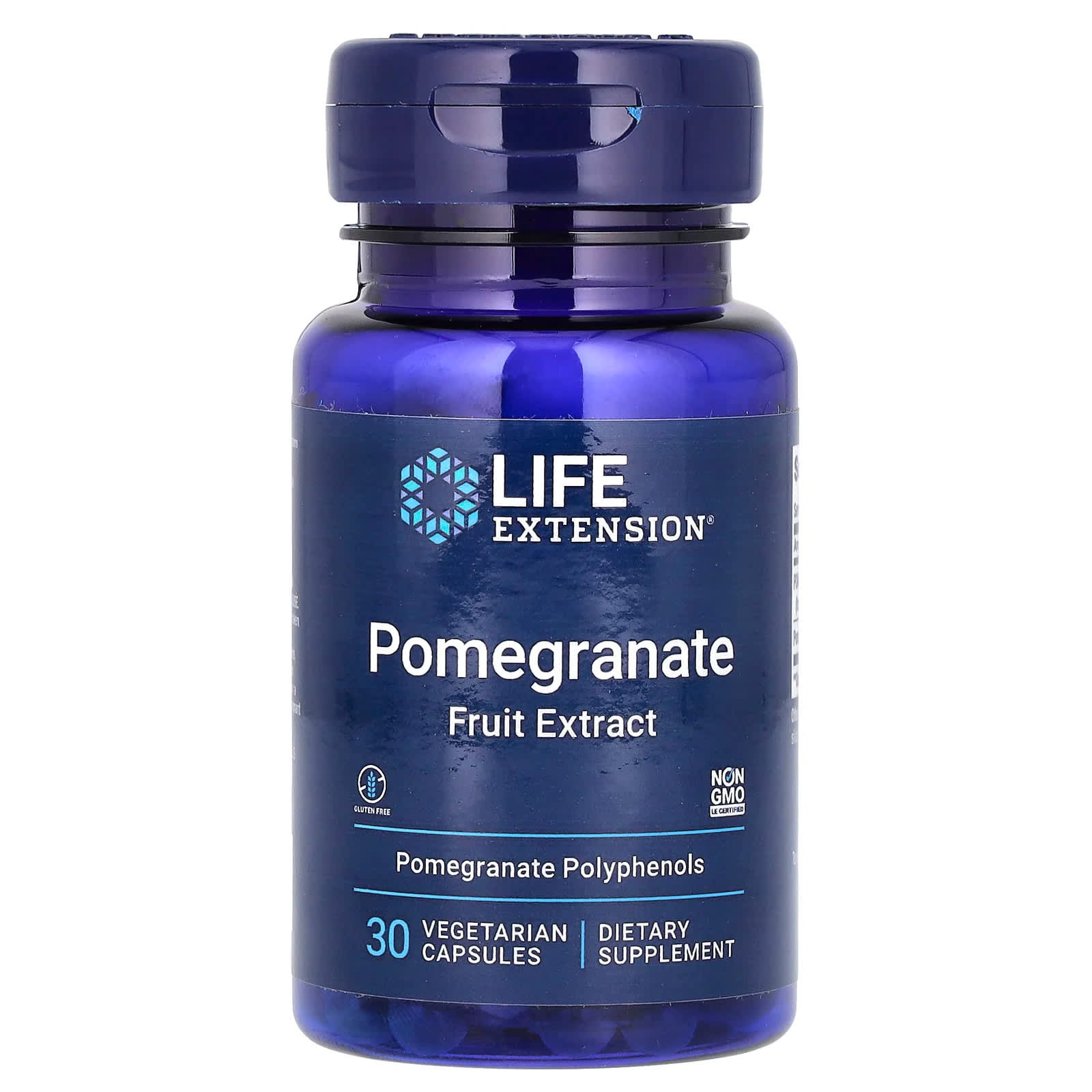 Life Extension, Pomegranate Fruit Extract, 30 Vegetarian Capsules - Image 1