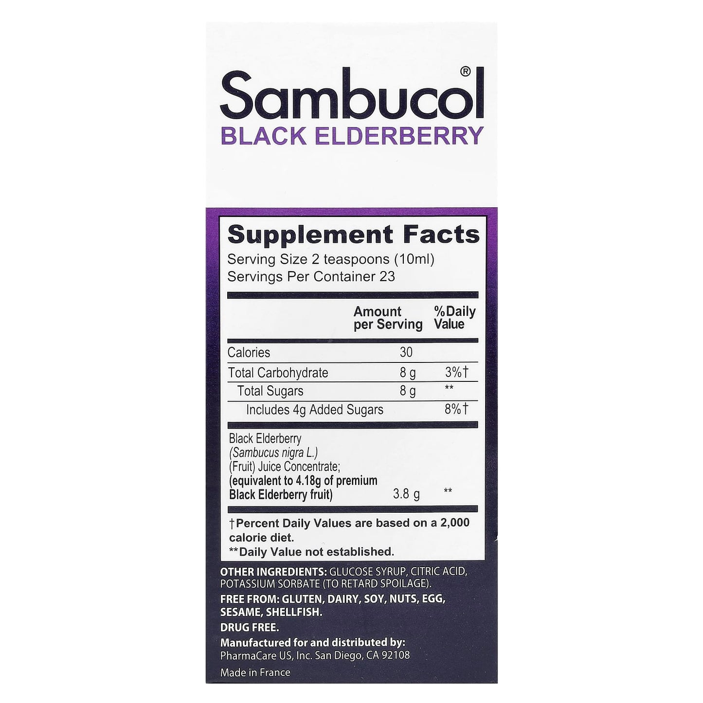 Sambucol, Black Elderberry Immune Syrup, Original Formula, 16,720 mg, 7.8 fl oz (230 ml) - Image 2