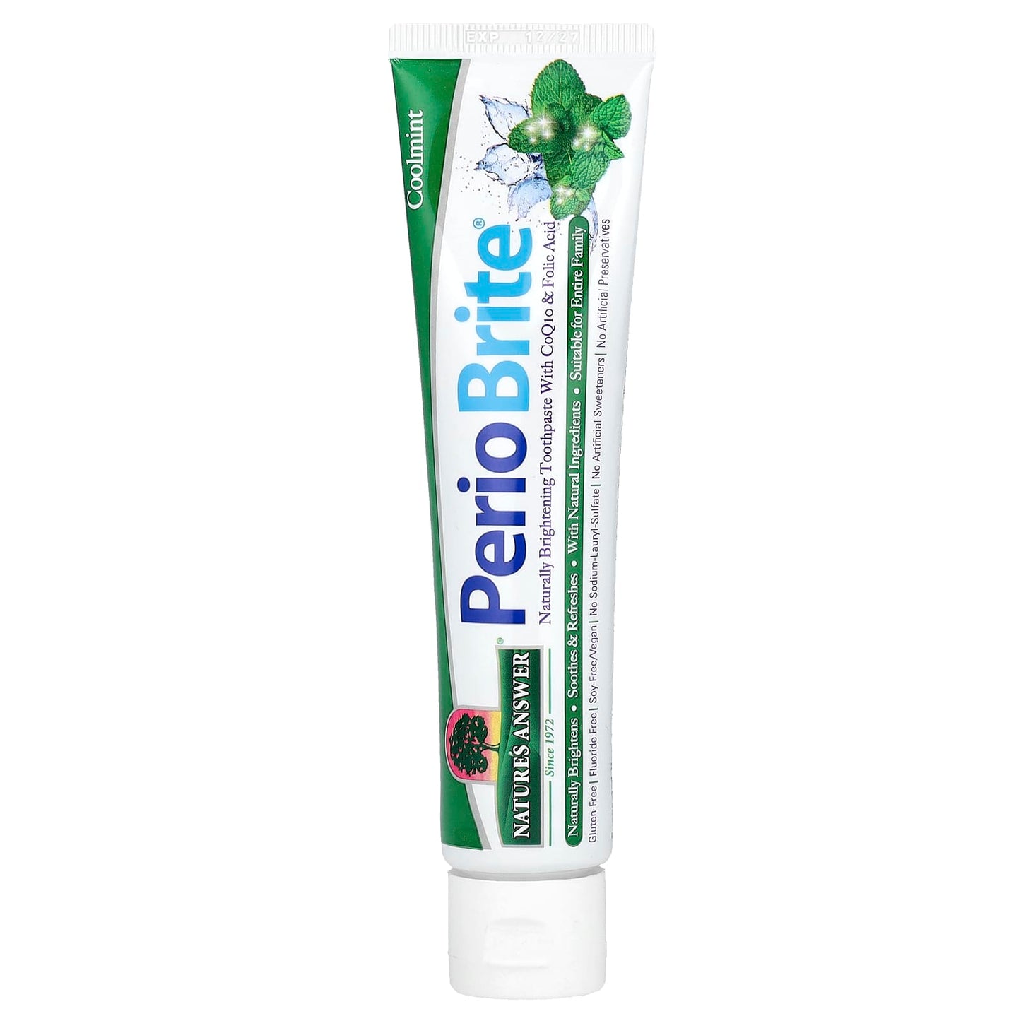 Nature's Answer, PerioBrite®, Toothpaste with Xylitol, Cool Mint, 4 oz (113.4 g) - Image 1