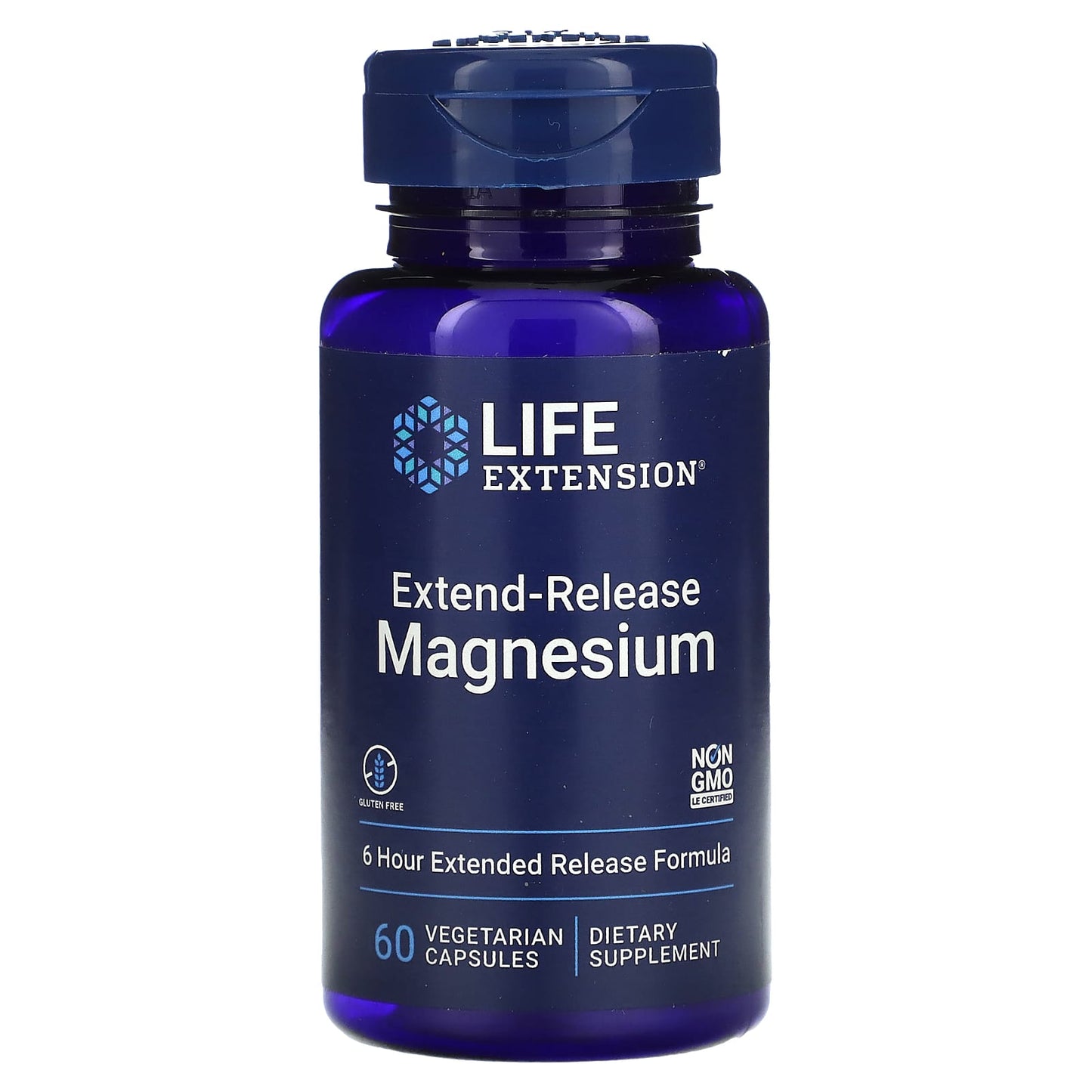 Life Extension, Extend-Release Magnesium, 60 Vegetarian Capsules (250 mg per Capsule) - Image 1