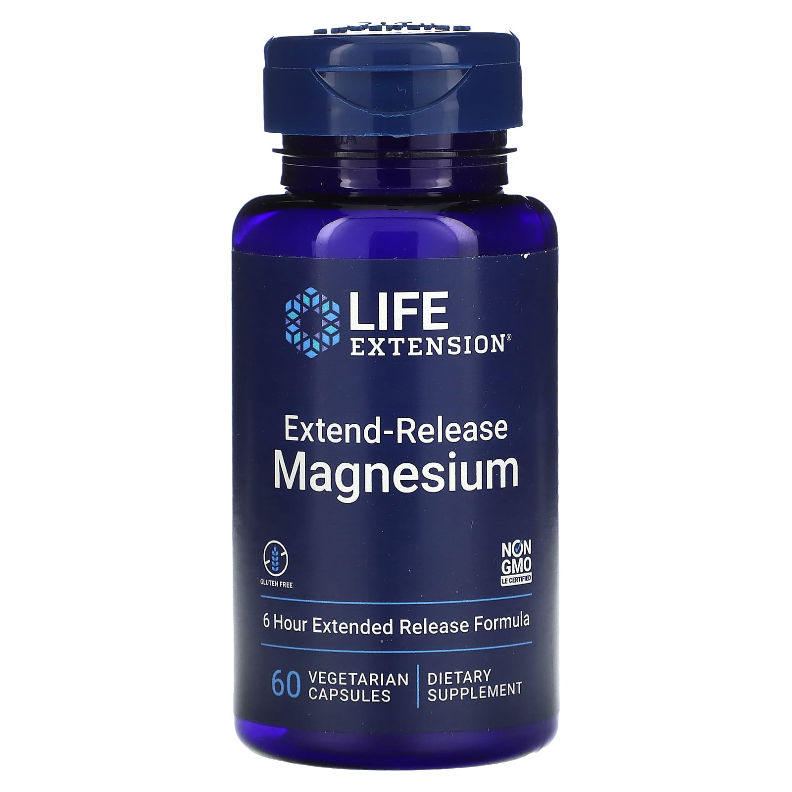 Life Extension, Extend-Release Magnesium, 60 Vegetarian Capsules (250 mg per Capsule) - Image 1
