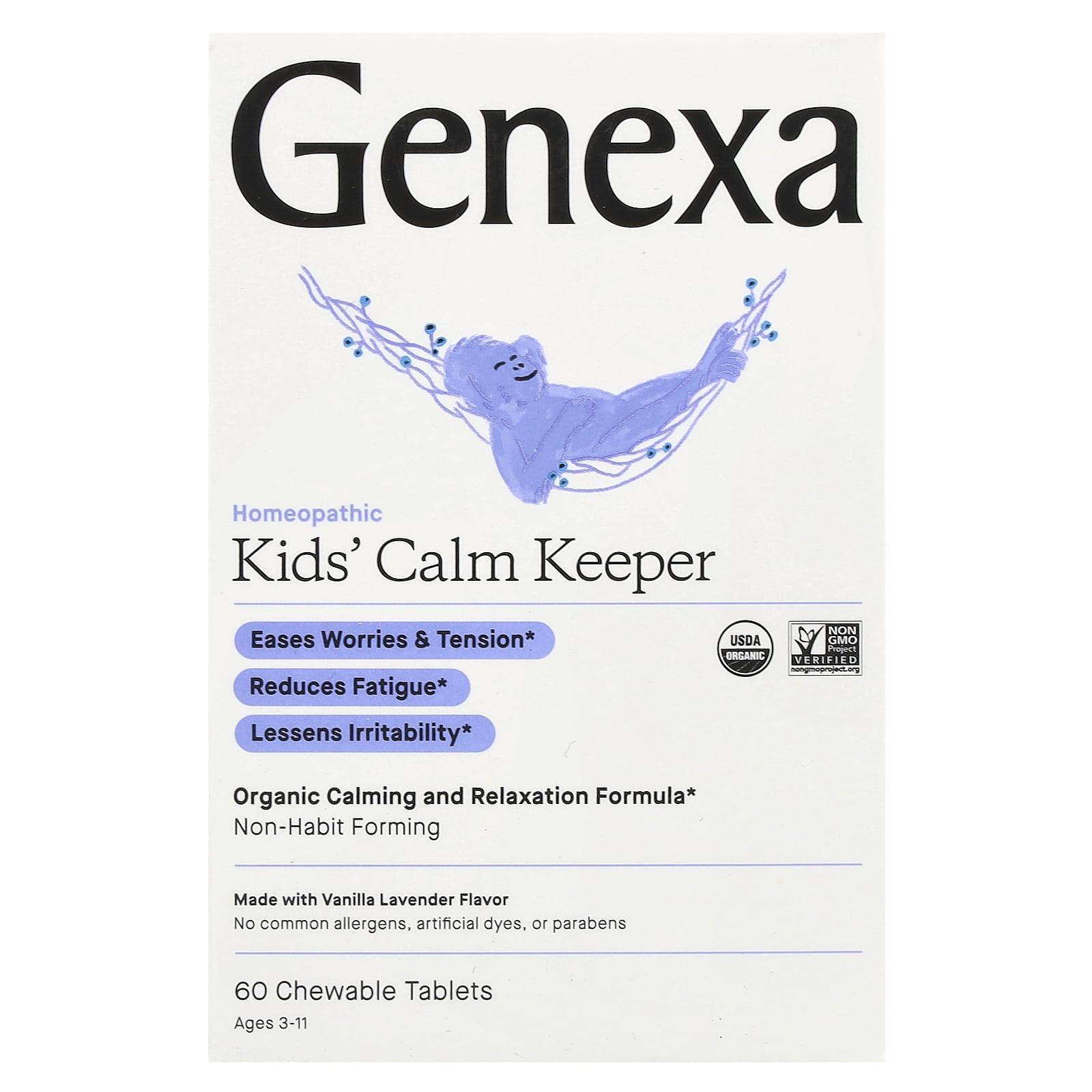 Genexa Kids' Calm Keeper - Organic Homeopathic Stress Relief - Image 1