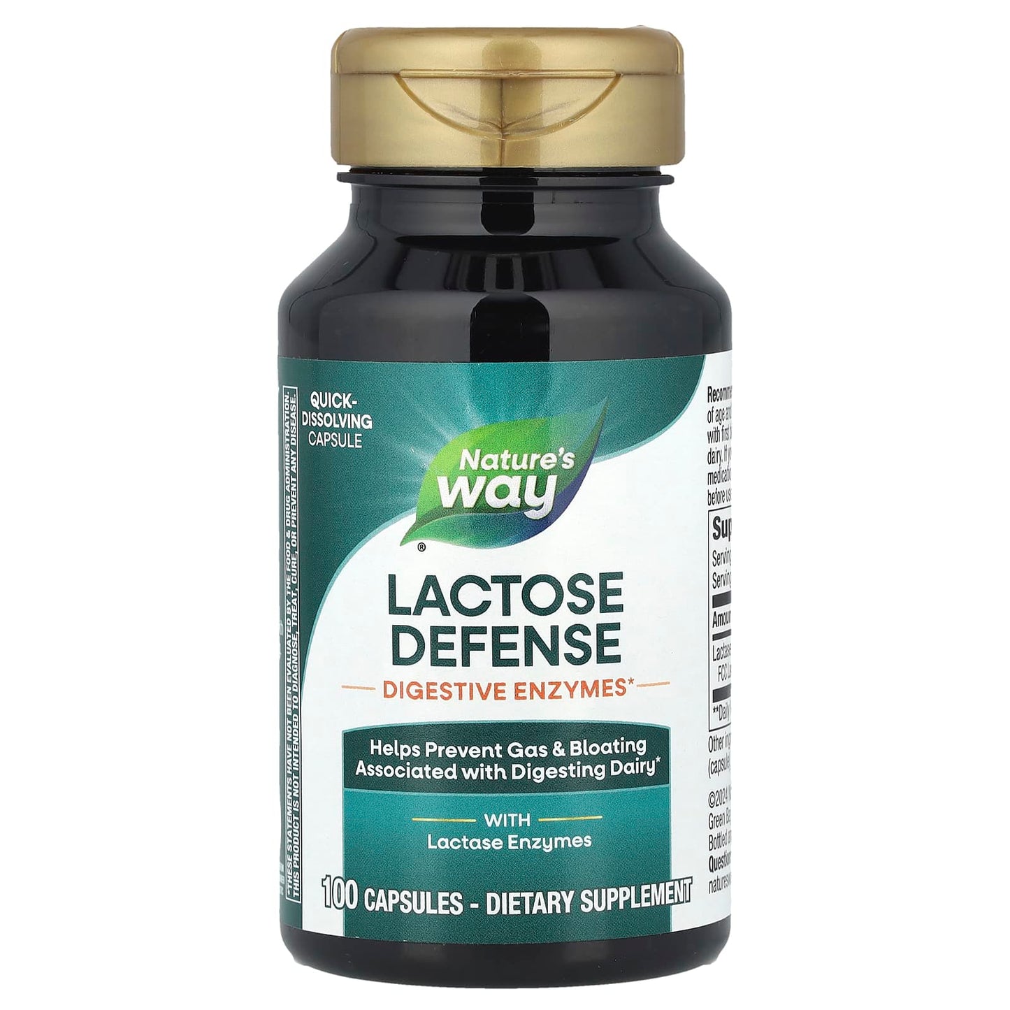 Nature's Way, Lactose Defense, 690 mg, 100 Capsules (230 mg per Capsule) - Image 1