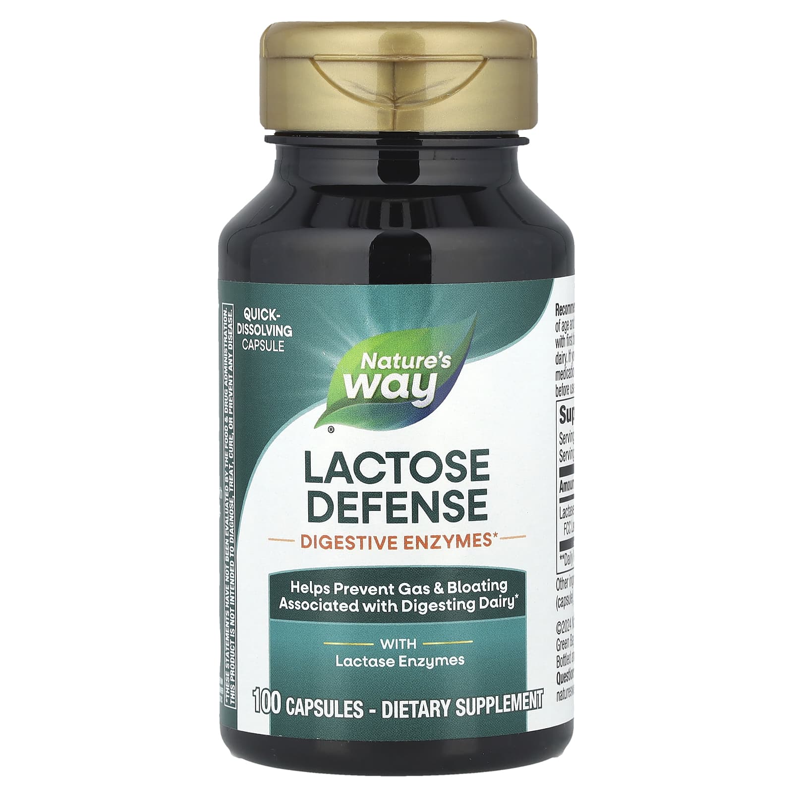 Nature's Way, Lactose Defense, 690 mg, 100 Capsules (230 mg per Capsule) - Image 1