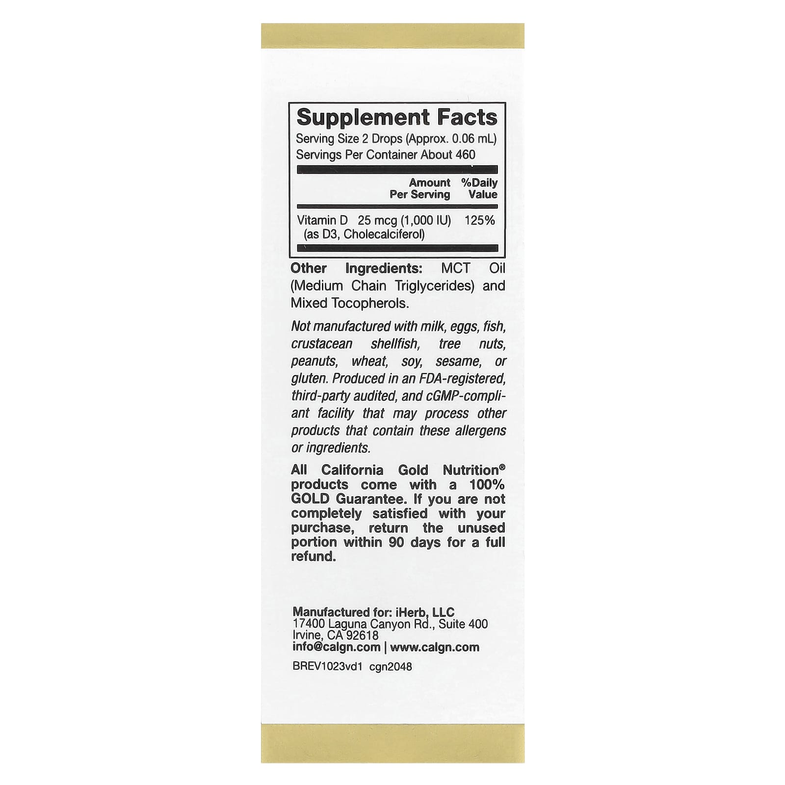Vitamin D3 Liquid Supplement by California Gold Nutrition - Supports Bone and Heart Health - Image 2