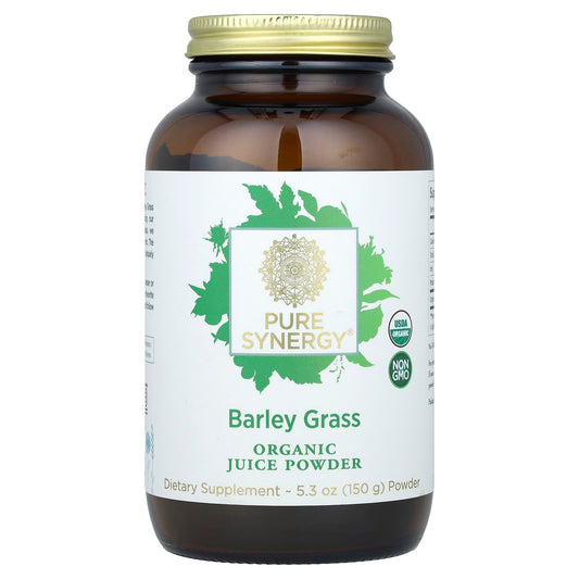 Pure Synergy, Barley Grass, Organic Juice Powder, 5.3 oz (150 g) - Image 1