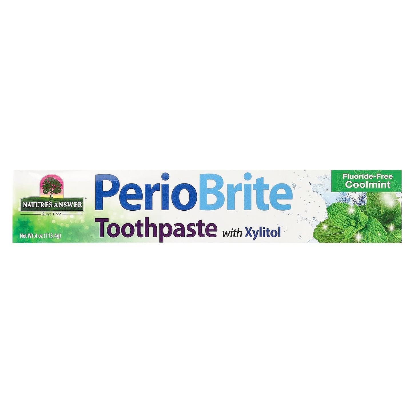 Nature's Answer, PerioBrite®, Toothpaste with Xylitol, Cool Mint, 4 oz (113.4 g) - Image 2