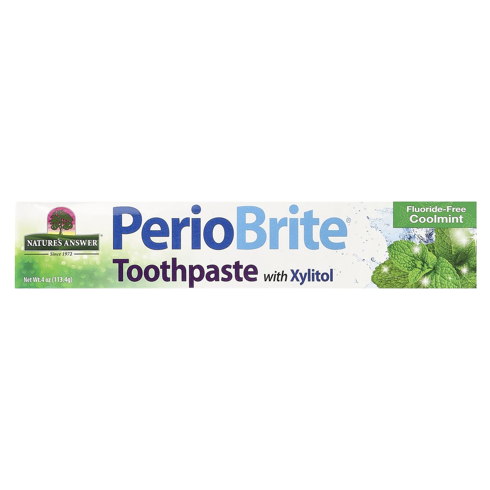 Nature's Answer, PerioBrite®, Toothpaste with Xylitol, Cool Mint, 4 oz (113.4 g) - Image 2