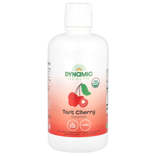 USDA Organic Tart Cherry Concentrate - 32 fl oz (946 ml) by Dynamic Health - Image 1