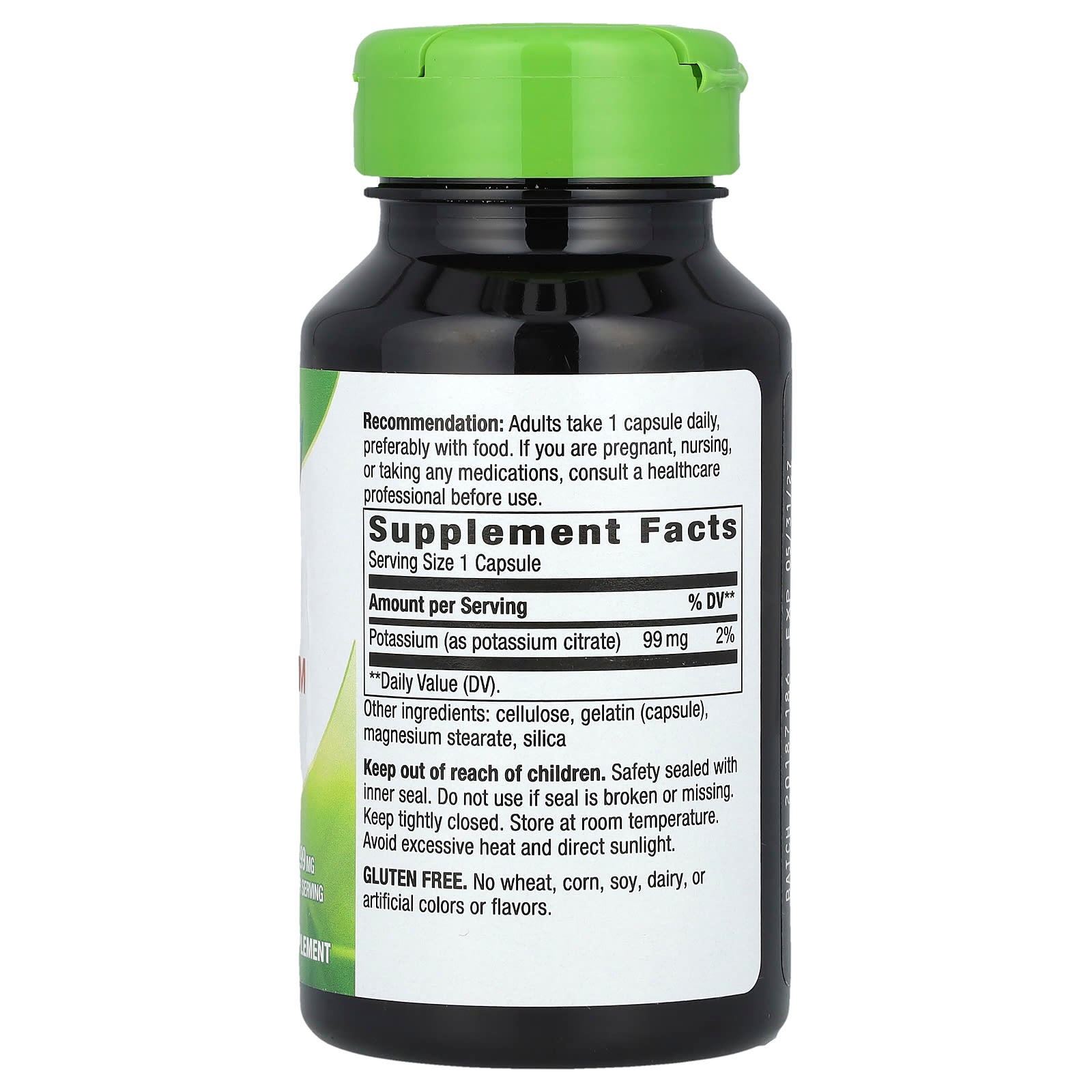 Nature's Way, Potassium, 99 mg, 100 Capsules - Image 2