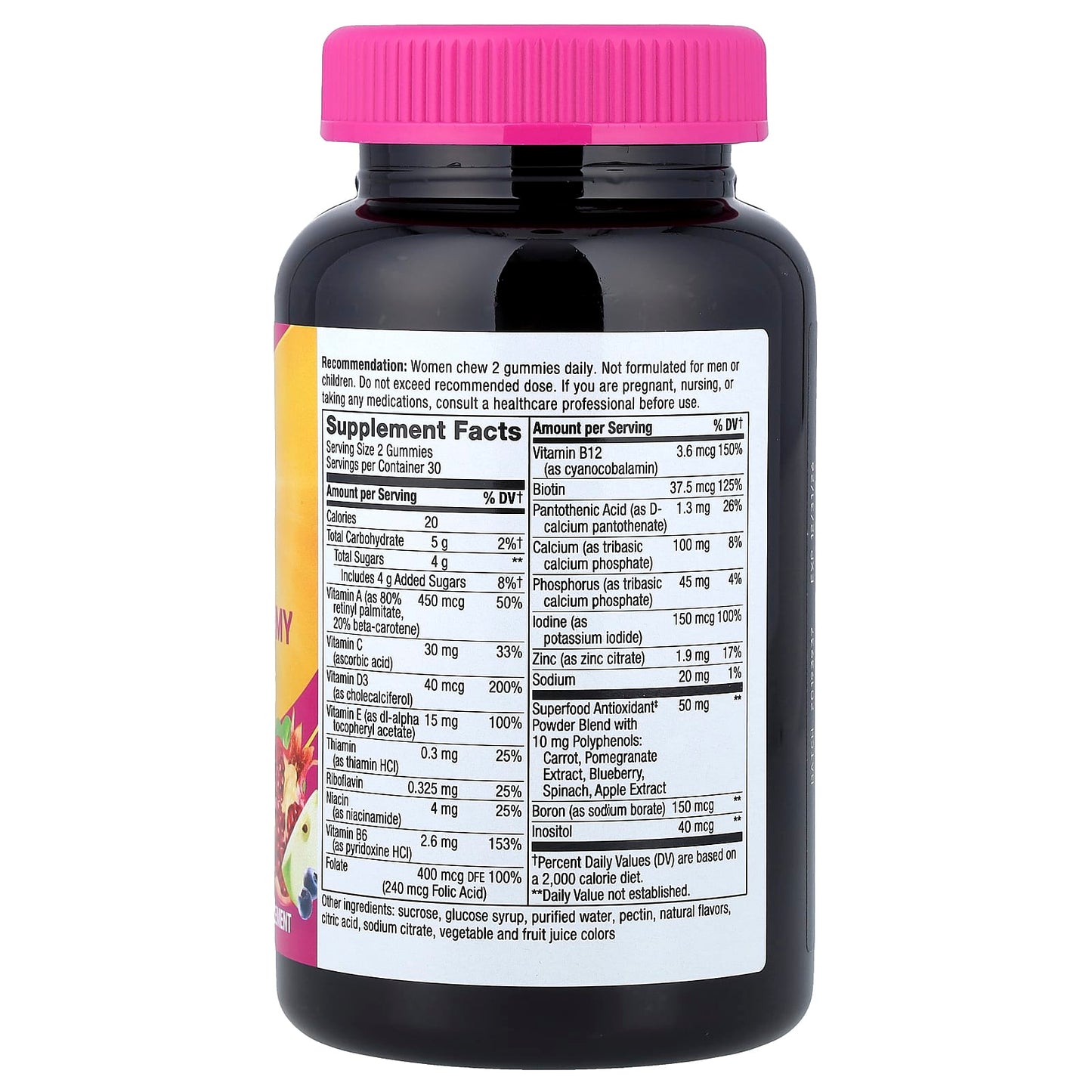 Nature's Way, Alive!® Women's Gummy Multivitamin, Mixed Berry, 60 Gummies - Image 2
