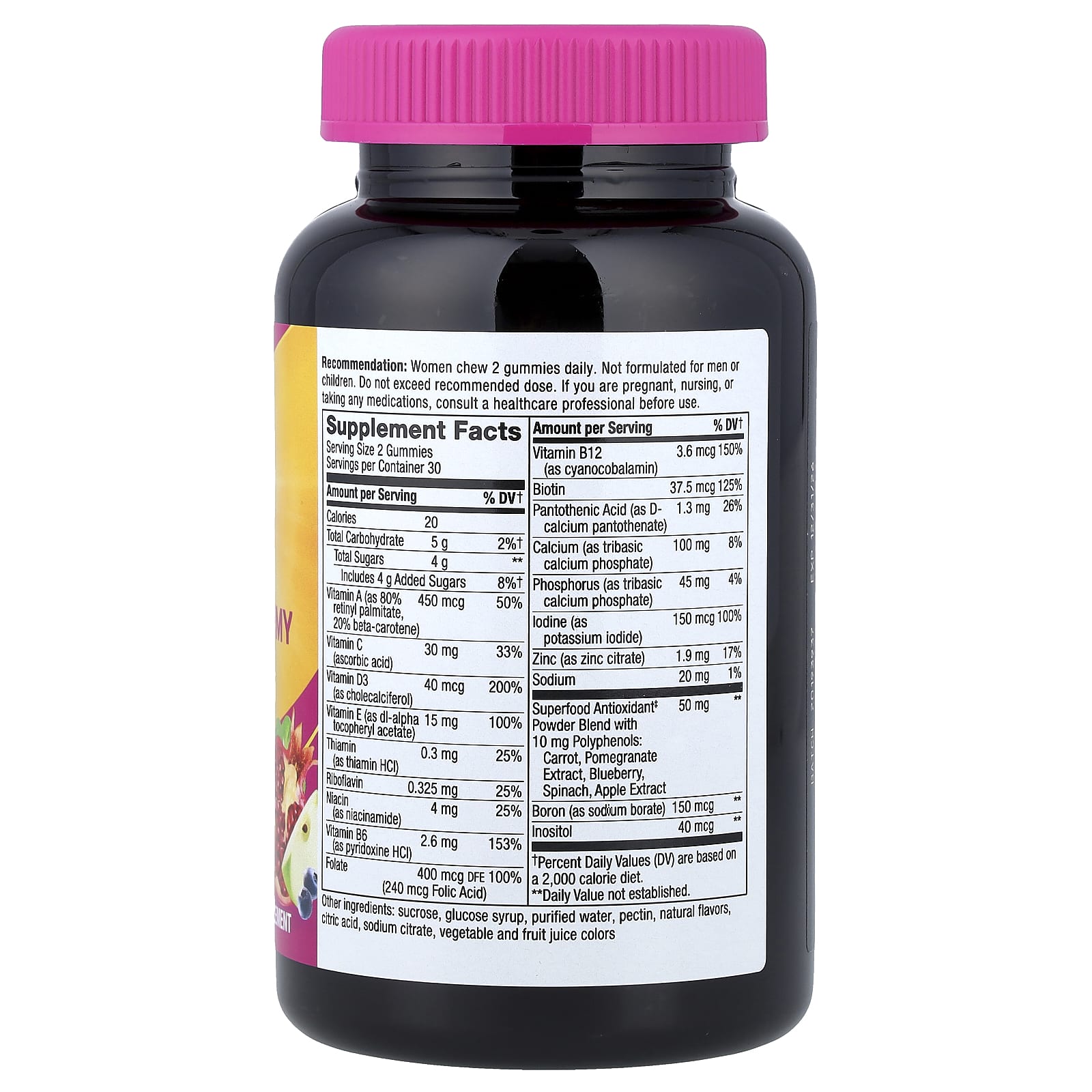 Nature's Way, Alive!® Women's Gummy Multivitamin, Mixed Berry, 60 Gummies - Image 2