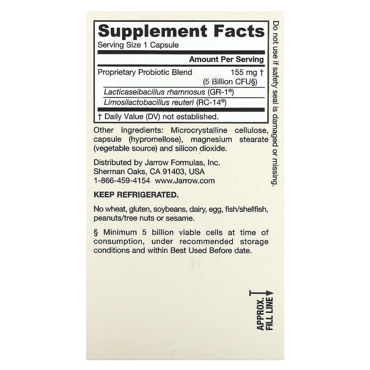Jarrow Formulas Fem Dophilus Probiotic Supplement for Vaginal Health - Image 2