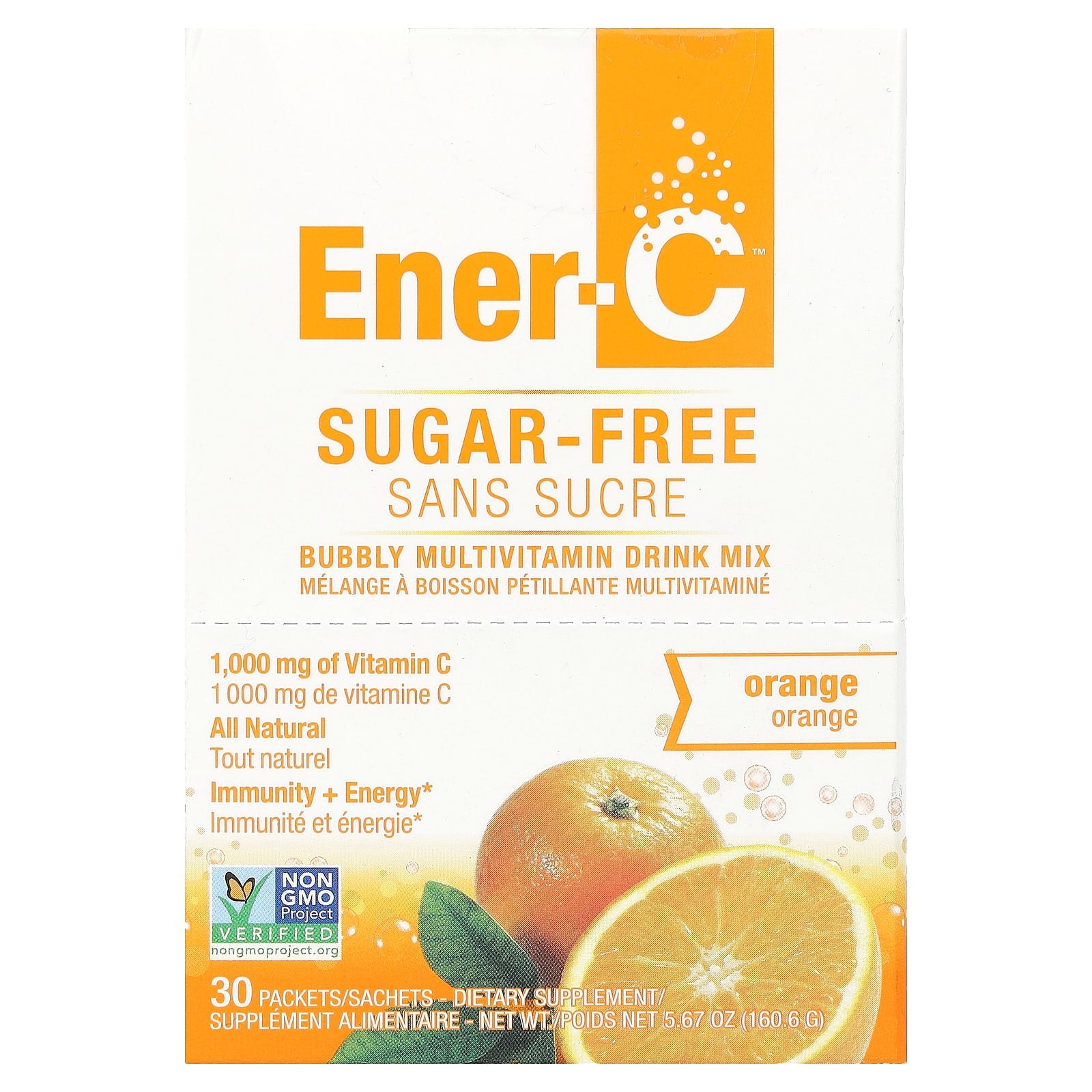 Ener-C Bubbly Multivitamin Drink Mix with 1000mg Vitamin C, Sugar Free - Image 1