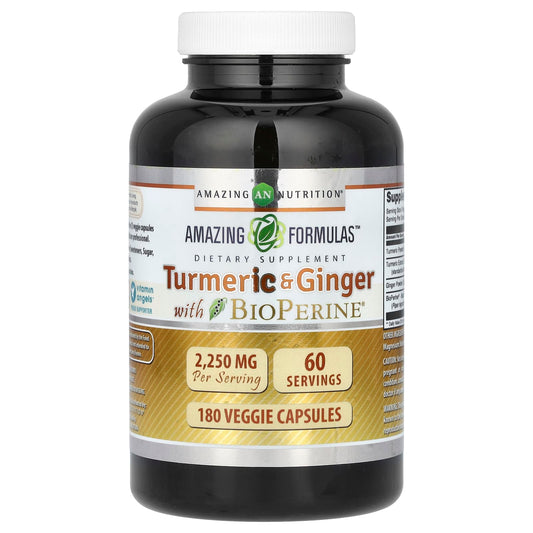 Turmeric & Ginger Dietary Supplement for Healthy Joints & Heart - Image 1