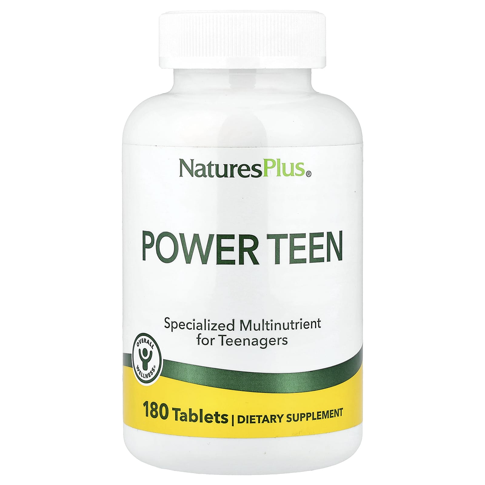 NaturesPlus, Power Teen, 180 Tablets - Image 1