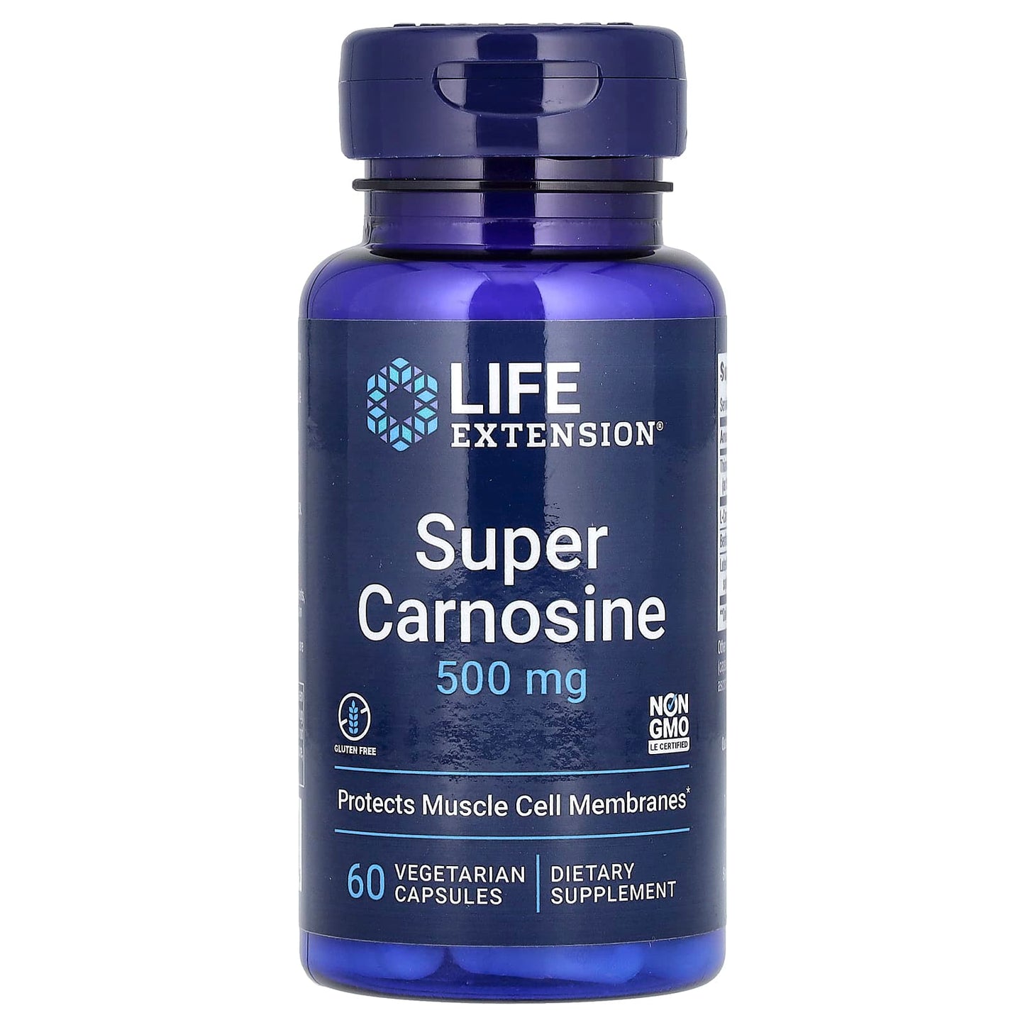 Life Extension, Super Carnosine, 500 mg, 60 Vegetarian Capsules - Image 1