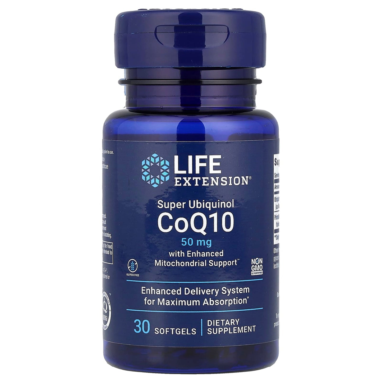 Life Extension, Super Ubiquinol CoQ10 with Enhanced Mitochondrial Support, 30 Softgels - Image 1