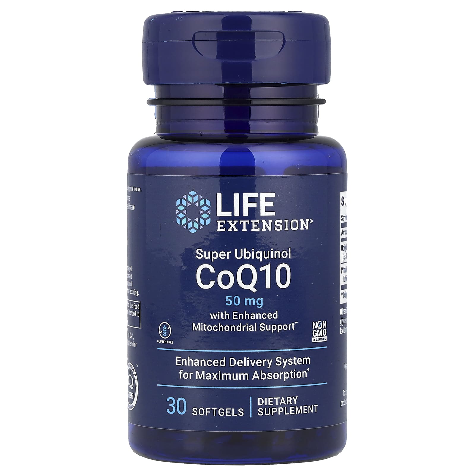 Life Extension, Super Ubiquinol CoQ10 with Enhanced Mitochondrial Support, 30 Softgels - Image 1