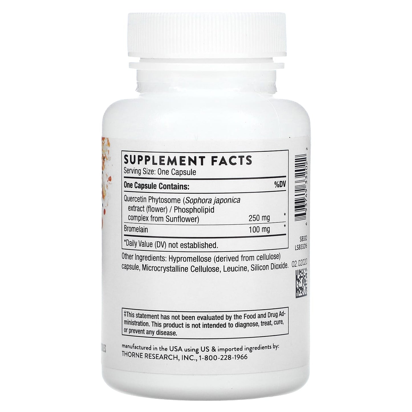 Thorne, Quercetin Complex, 60 Capsules - Image 2