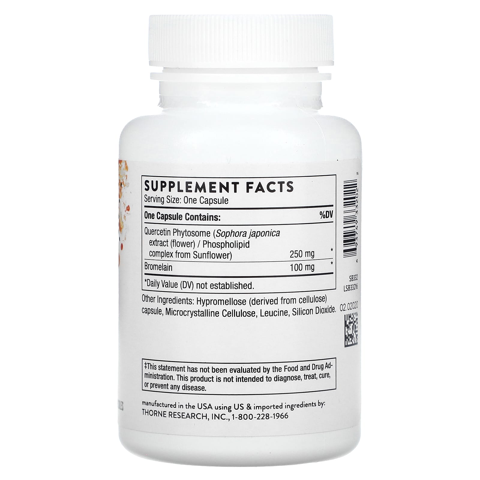 Thorne, Quercetin Complex, 60 Capsules - Image 2
