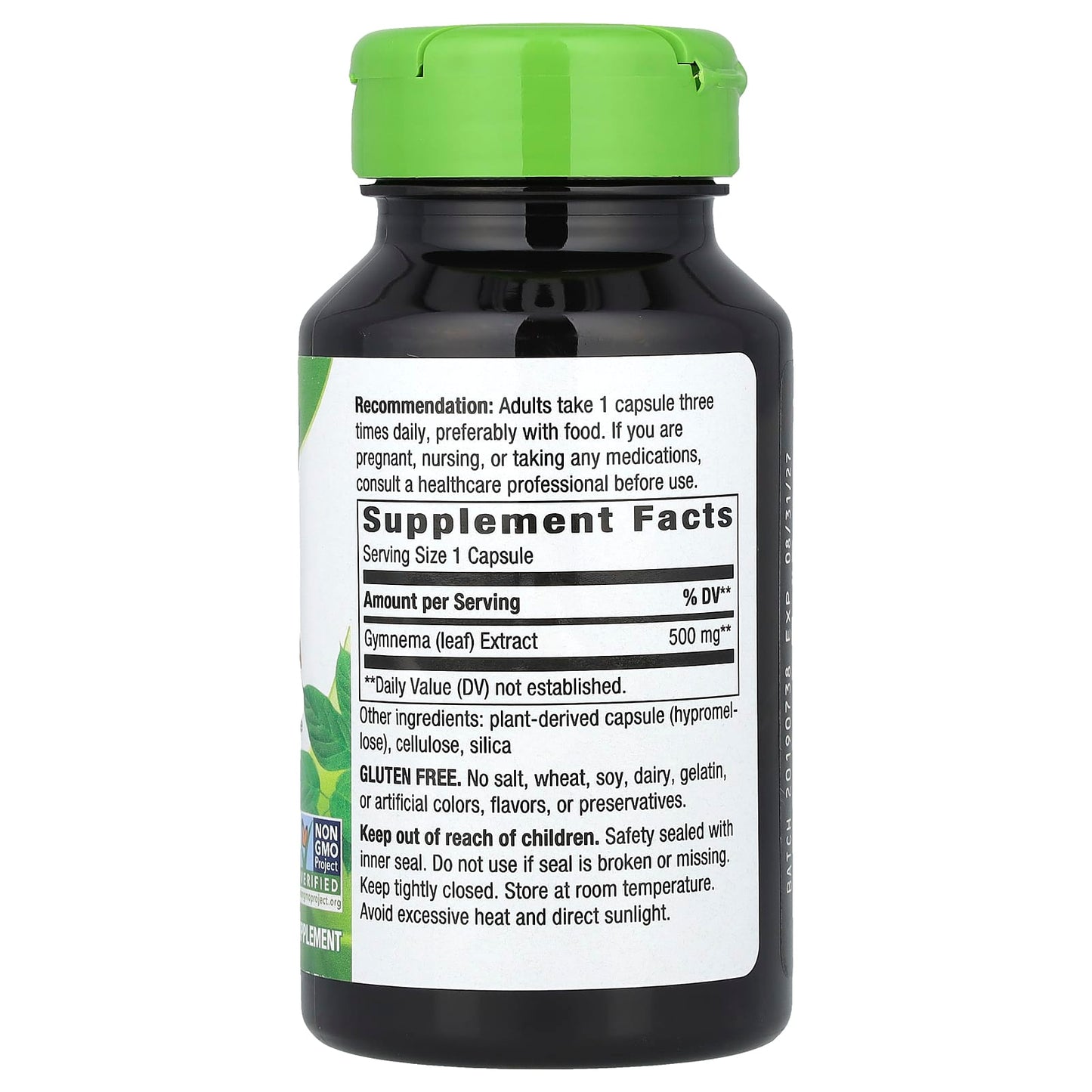 Nature's Way, Gymnema, 500 mg, 60 Vegan Capsules - Image 2