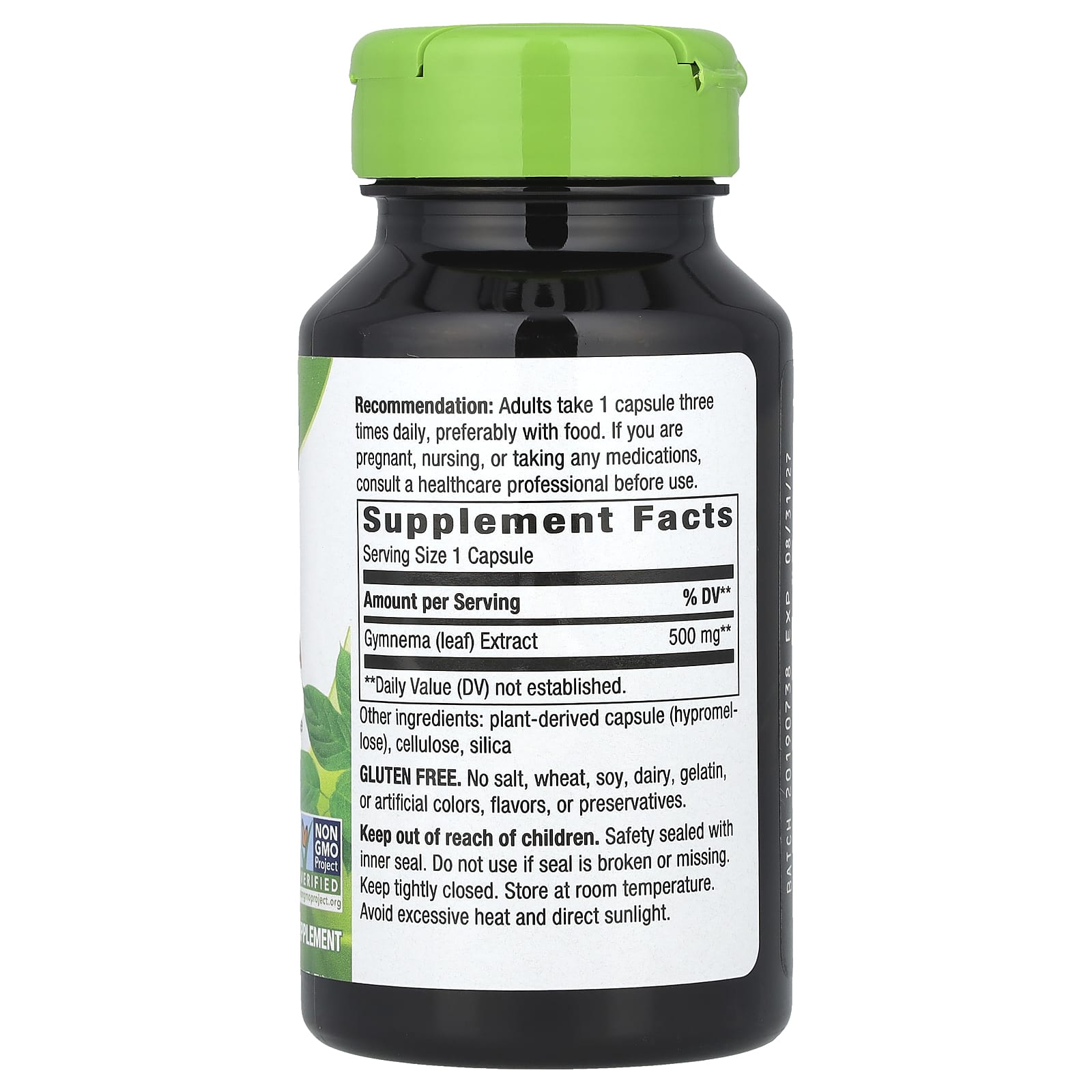 Nature's Way, Gymnema, 500 mg, 60 Vegan Capsules - Image 2