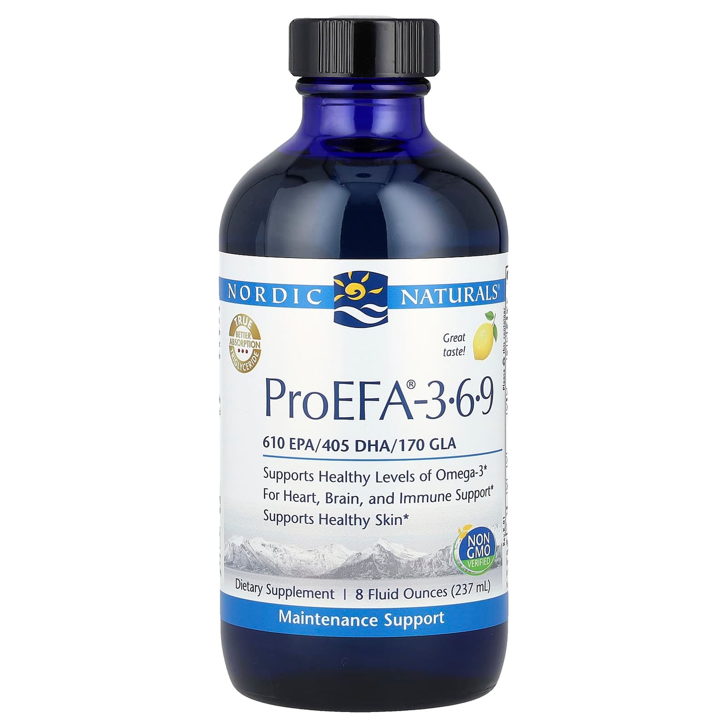 Nordic Naturals, ProEFA®-3-6-9, Lemon, 8 fl oz (237 ml) - Image 1