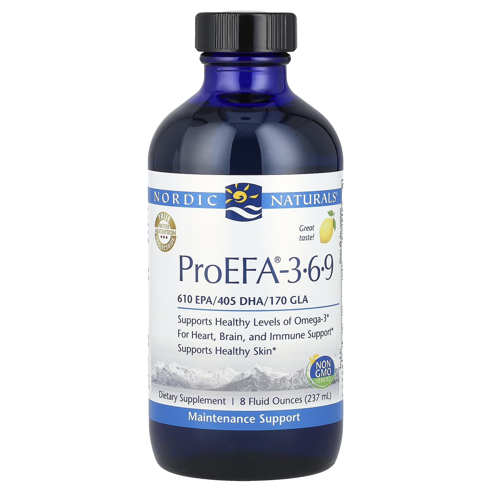 Nordic Naturals, ProEFA®-3-6-9, Lemon, 8 fl oz (237 ml) - Image 1