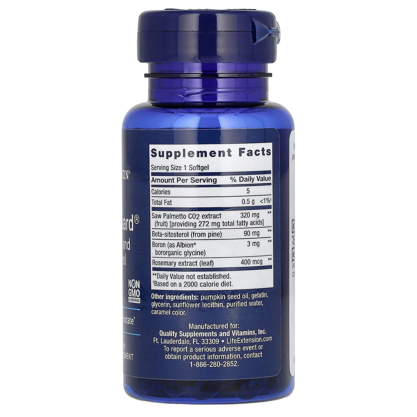 Life Extension, PalmettoGuard, Saw Palmetto and Beta-Sitosterol, 30 Softgels - Image 2
