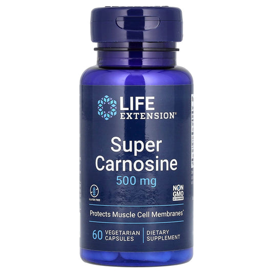 Life Extension, Super Carnosine, 500 mg, 60 Vegetarian Capsules - Image 1