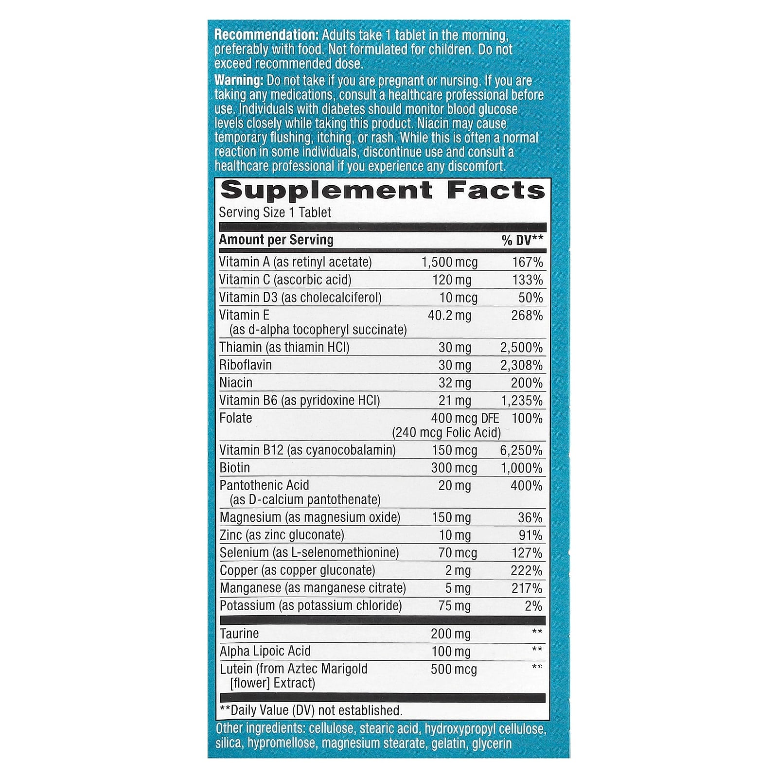 Nature's Way, Alpha Betic® Multivitamin, 30 Tablets - Image 2