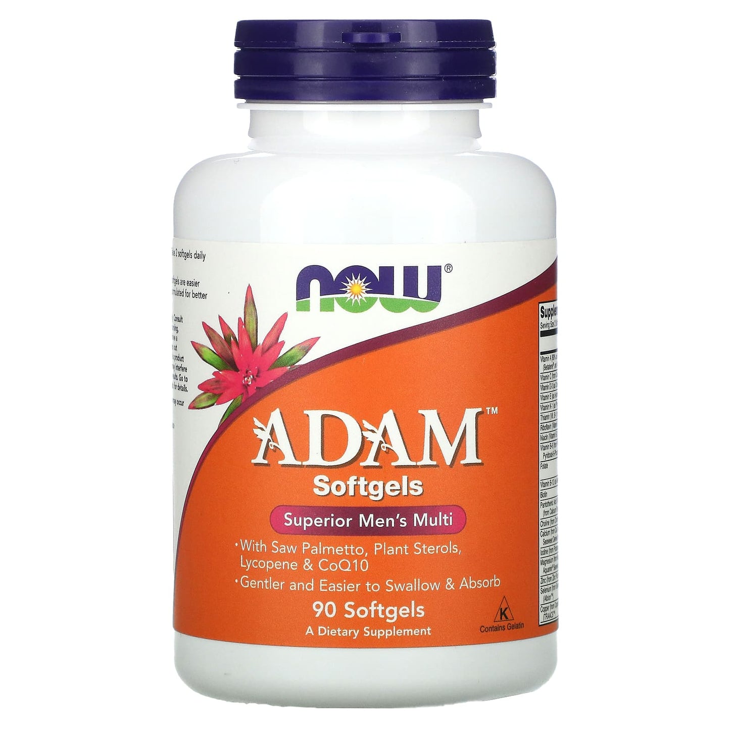 NOW Foods, ADAM, Superior Men's Multi, 90 Softgels - Image 1