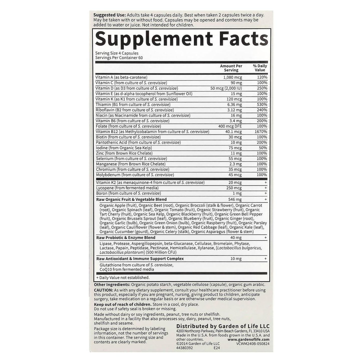 Garden of Life Vitamin Code 50 & Wiser Men Multivitamin - Optimal Health & Energy - Image 2