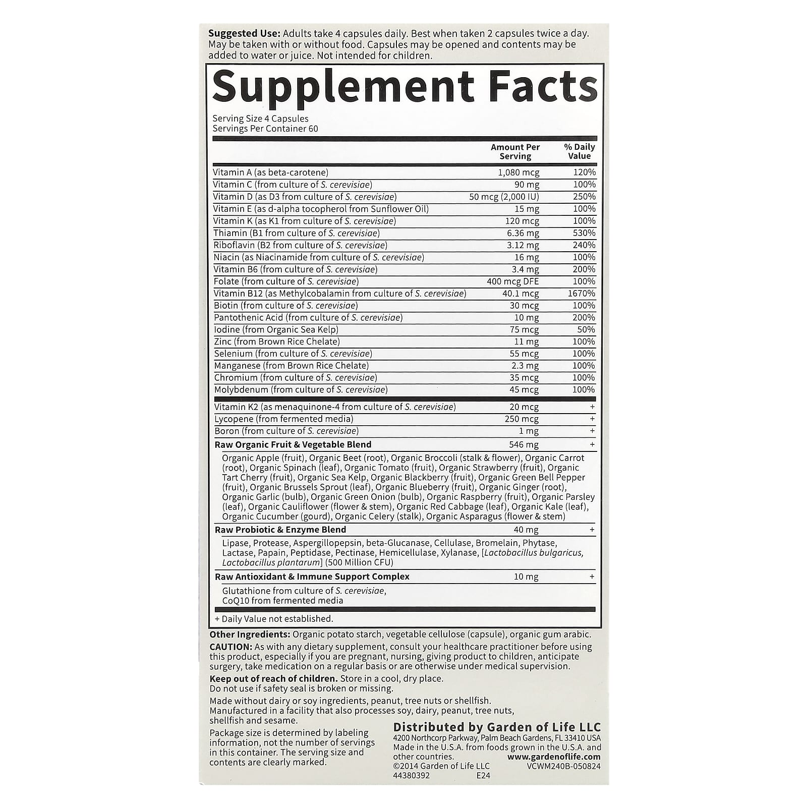 Garden of Life Vitamin Code 50 & Wiser Men Multivitamin - Optimal Health & Energy - Image 2