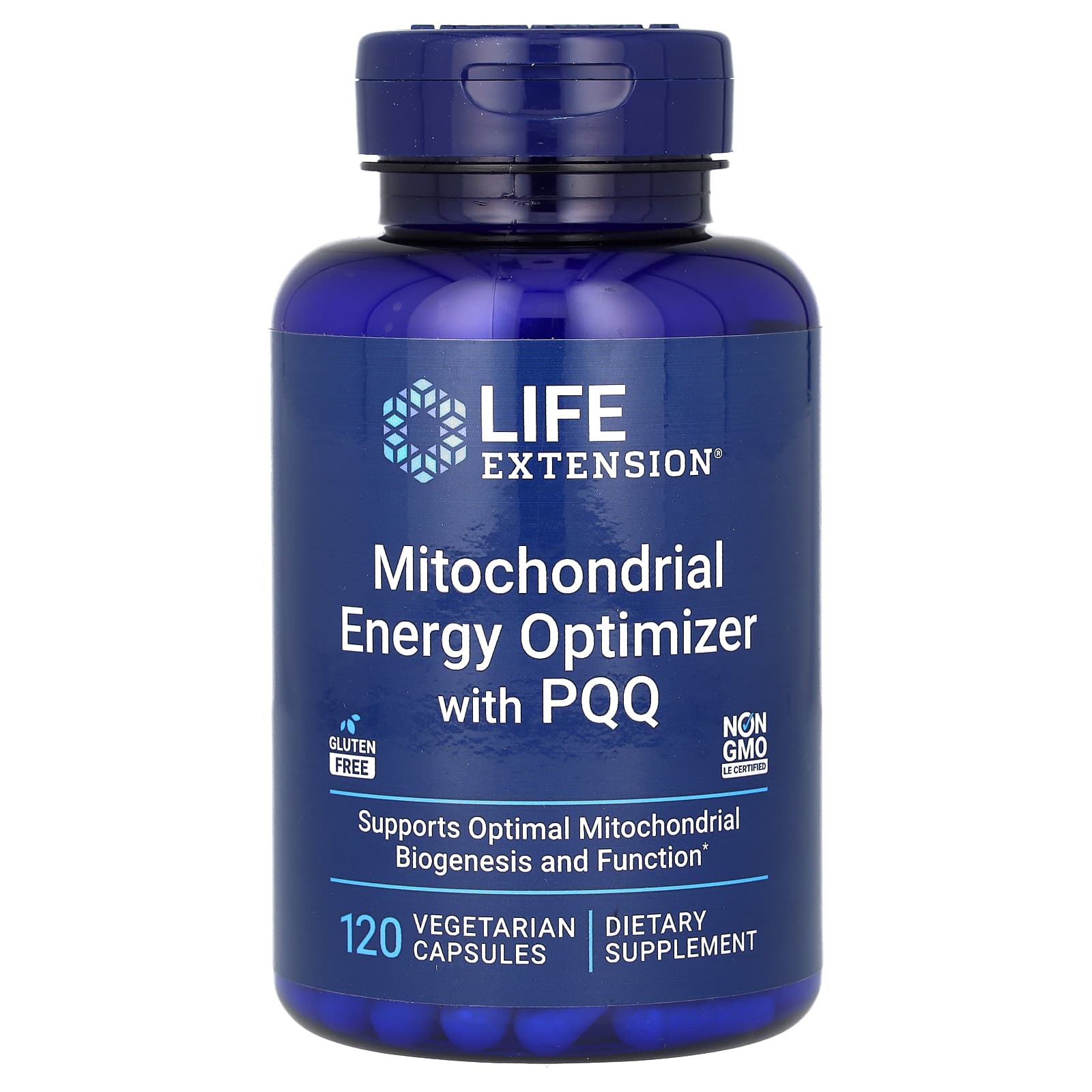 Life Extension, Mitochondrial Energy Optimizer with PQQ, 120 Vegetarian Capsules - Image 1