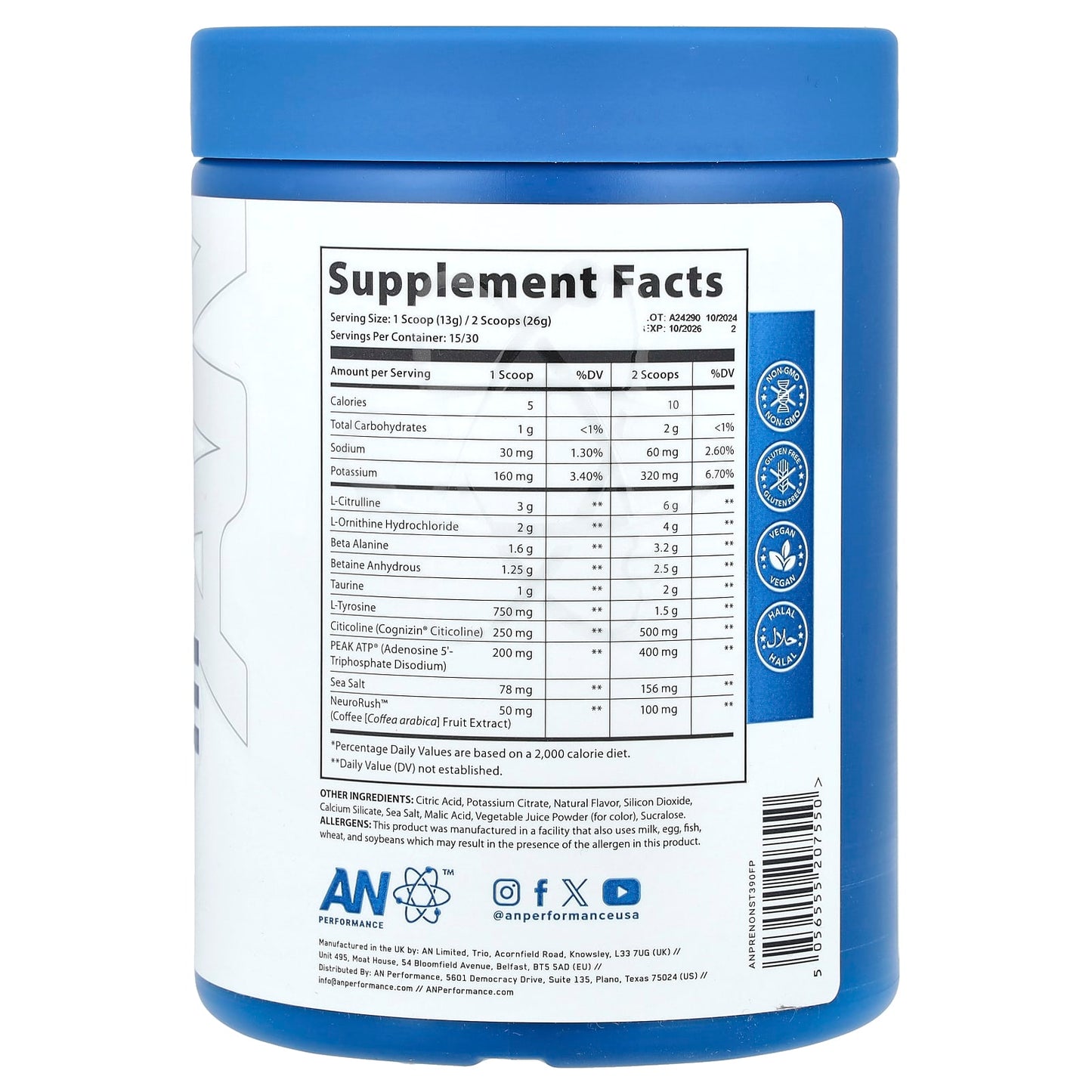 Zero Caffeine Pre Workout Supplement by AN Supps | Fuel Your Moment - Image 2