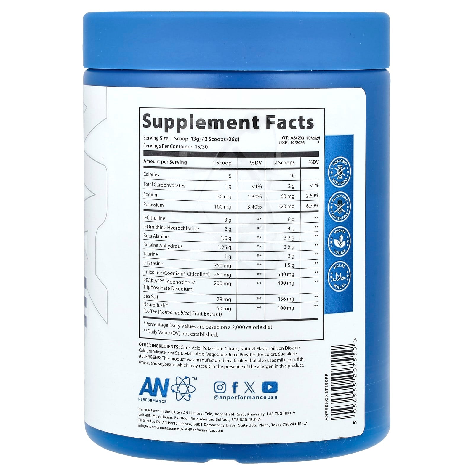 Zero Caffeine Pre Workout Supplement by AN Supps | Fuel Your Moment - Image 2
