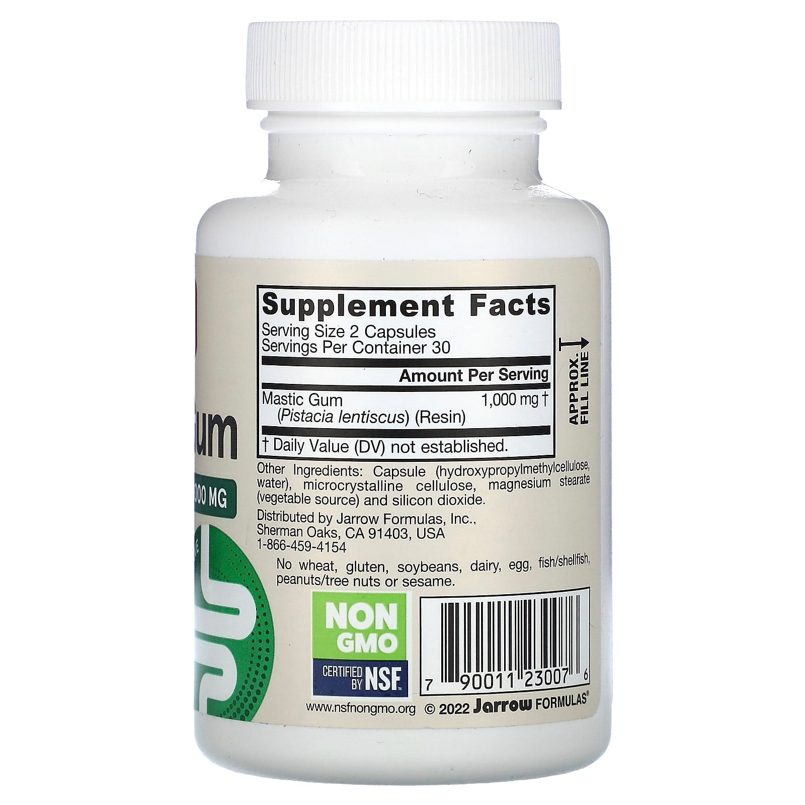 Jarrow Formulas Mastic Gum - Gastric & Duodenal Health Support, 60 Capsules - Image 2
