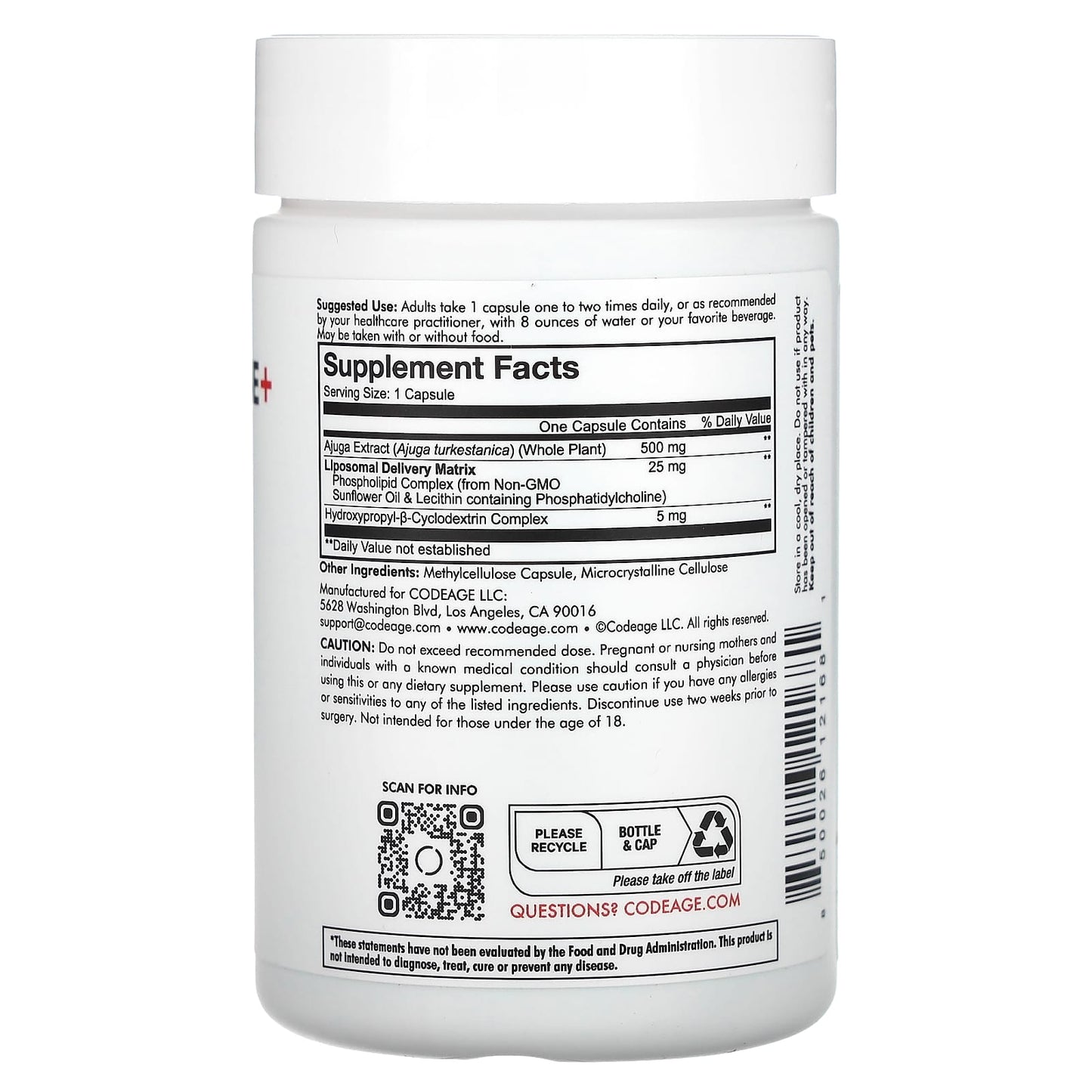 Unlock Peak Performance with CodeAge Liposomal Turkesterone+ Centurion Capsules - Image 2