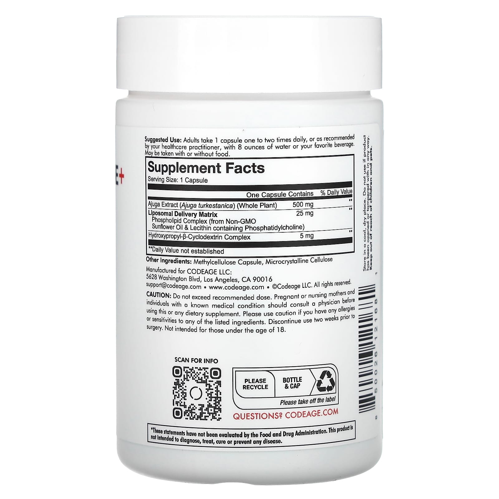 Unlock Peak Performance with CodeAge Liposomal Turkesterone+ Centurion Capsules - Image 2