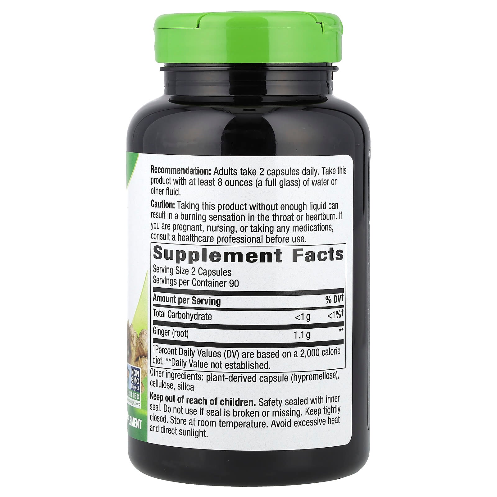Nature's Way, Ginger Root, 180 Vegan Capsules (550 mg per Capsule) - Image 2