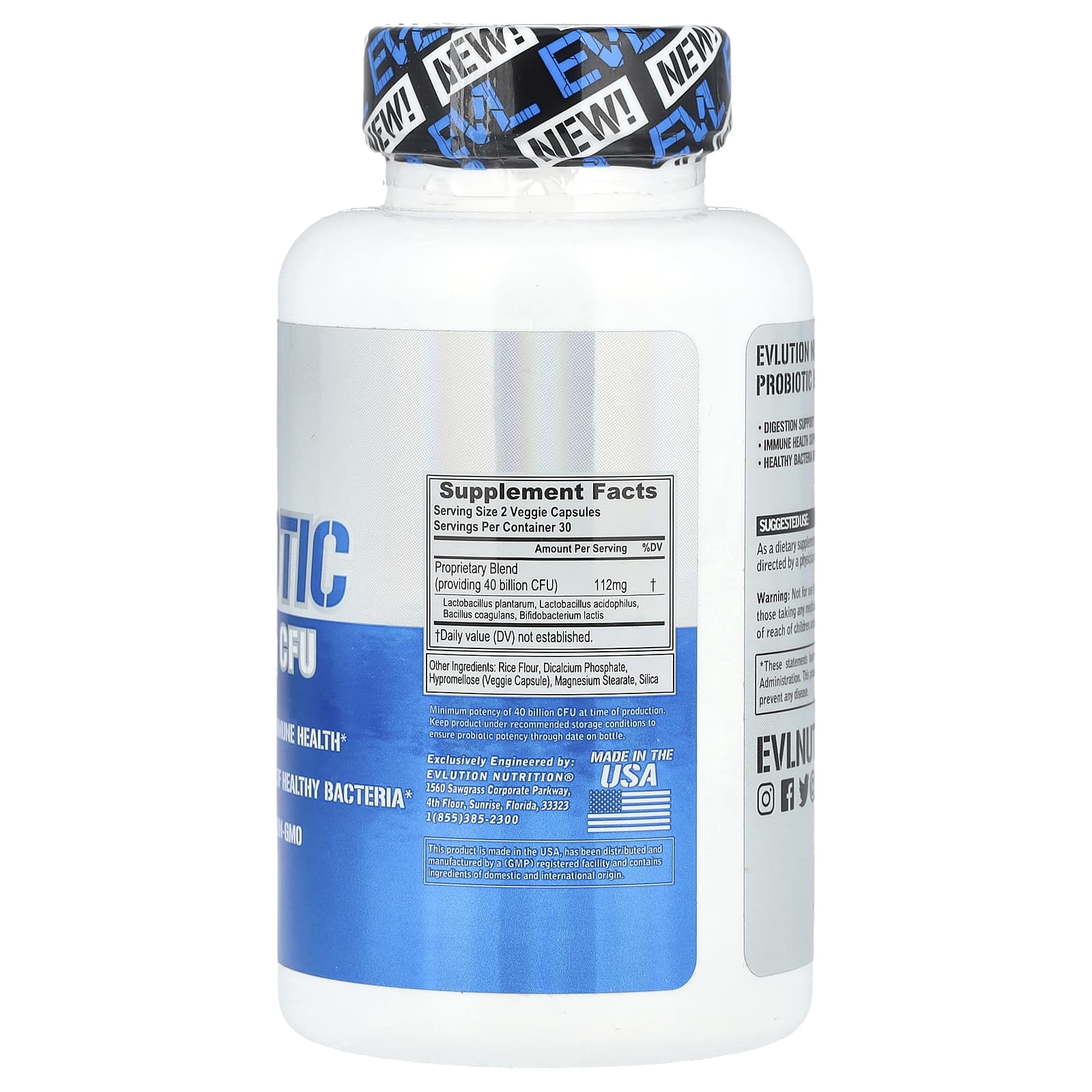 EVLution Nutrition Probiotic Support for Immune System & Digestive Health - Image 2