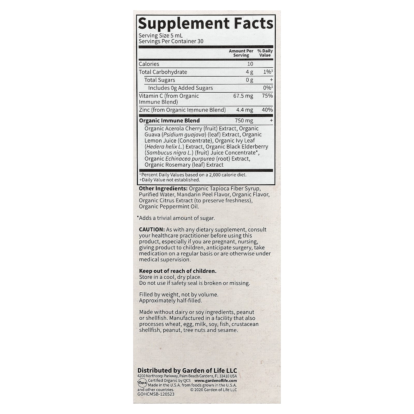 Organic Cough & Mucus Syrup by Garden of Life - USDA Certified - Image 2