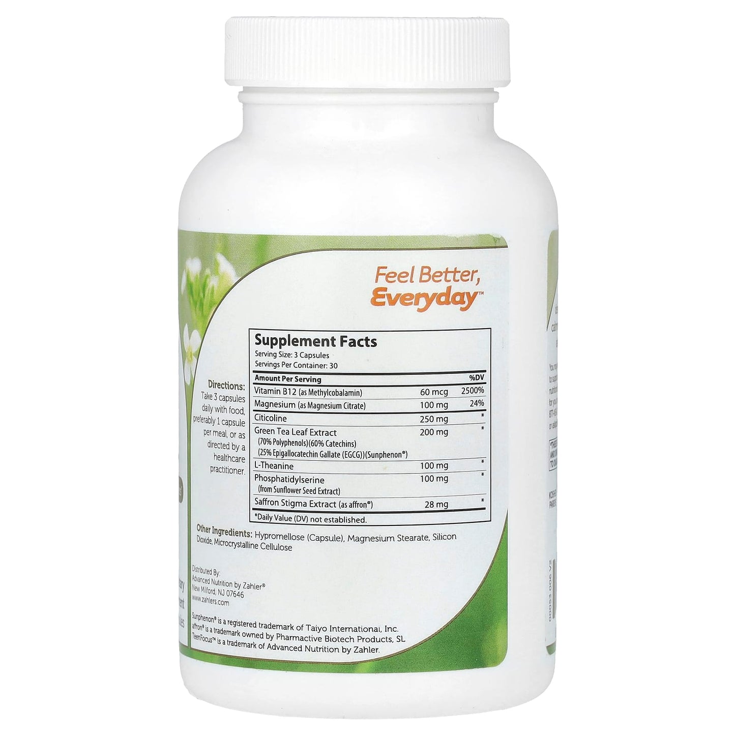 Zahler, TeenFocus, 90 Capsules - Image 2