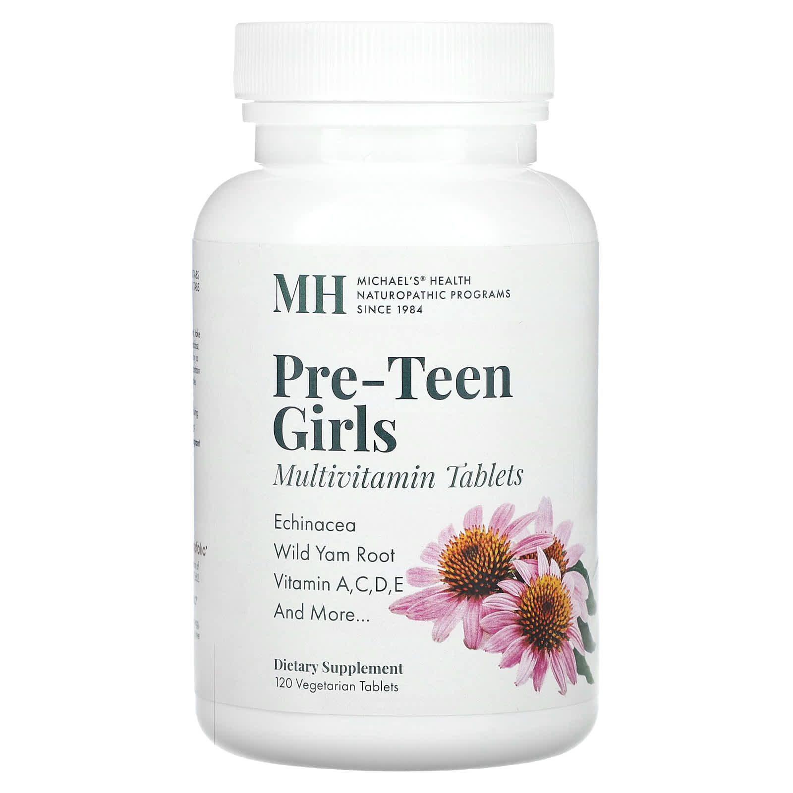 Michael's Health, Pre-Teen Girls, Multivitamin , 120 Vegetarian Tablets - Image 1