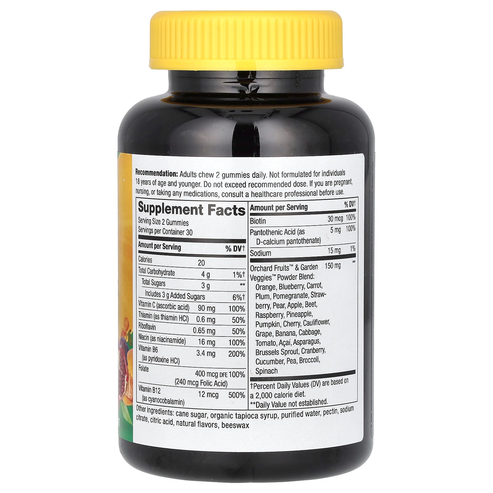 Nature's Way, Alive! B-Complex Gummy, Mango, 60 Gummies - Image 2
