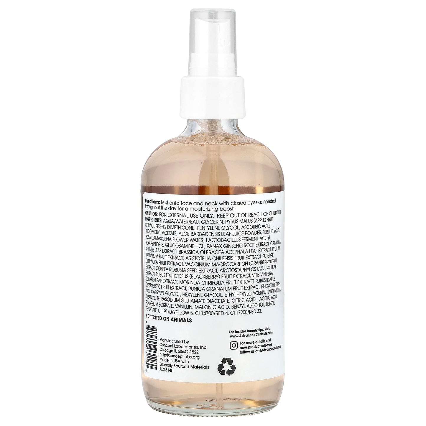 Vitamin C + Ferulic Acid Facial Mist for Radiant Glow - 7.5 fl oz - Image 2